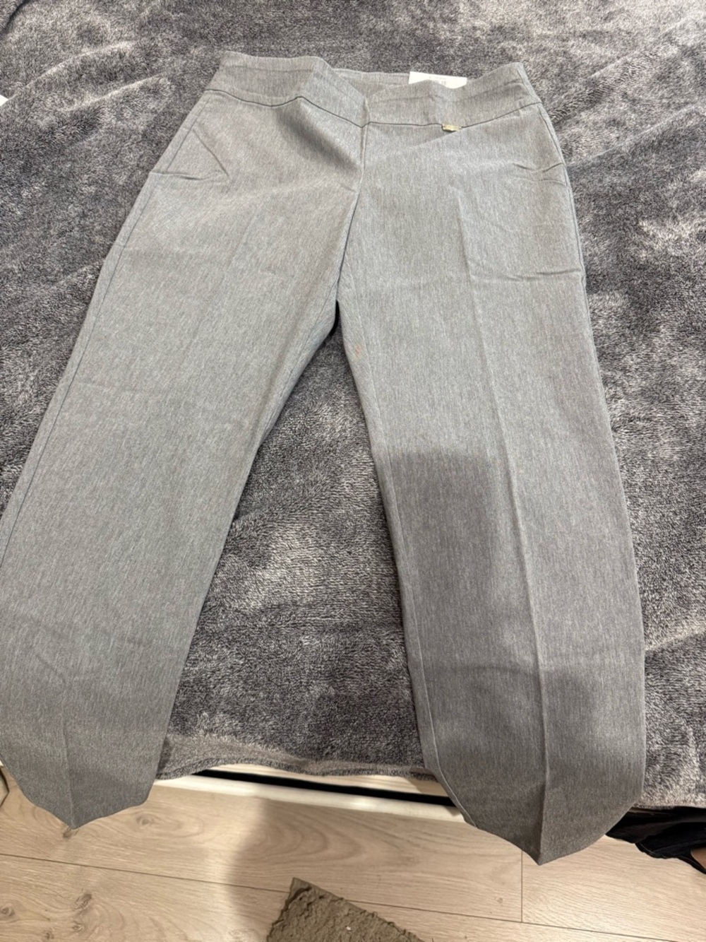 INC International Concepts Straight-Leg Gray Pants